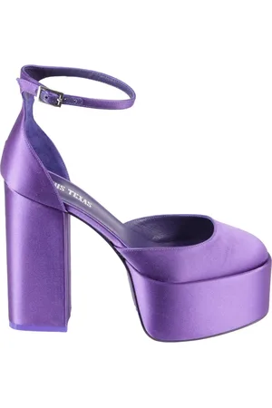 PARIS TEXAS Buty, Kobieta, Fioletowy, 37 1/2 EU, Skóra, Sandały na platformie