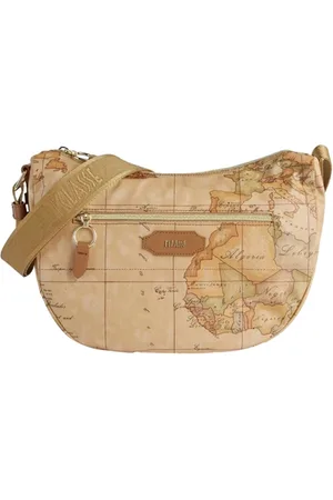 ALVIERO MARTINI 1A CLASSE Torebki, Kobieta, brązowy, ONE SIZE, Brązowa torba na ramię z nadrukiem Geo