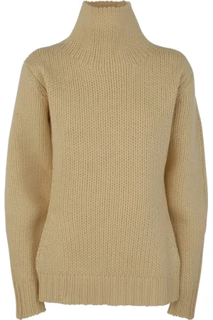 Jil Sander Swetry, Kobieta, Żółty, S, Elegancki sweter z golfem Winter Chic