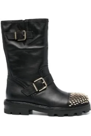 Jimmy Choo Buty, Kobieta, Czarny, 37 EU, Skóra, Biker II Botki