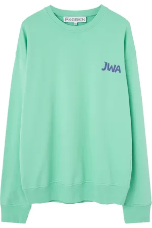 J.W.Anderson Bluzy, Mężczyzna, Zielony, L, Bluza z nadrukiem na plecach