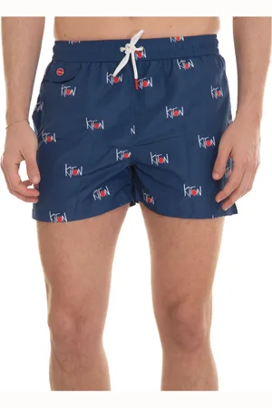 Kiton Stroje kąpielowe, Mężczyzna, Wielobarwność, M, Poliester, Szorty Bokserki