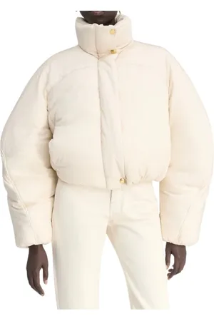 Jacquemus Kurtki, Kobieta, Biały, S, Bawełna, Krótka kurtka puchowa