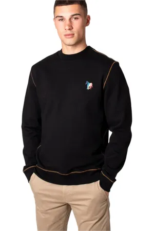 Paul Smith Bluzy, Mężczyzna, Czarny, L, Zebra Paski Bluza w Czarnym