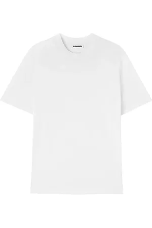 Jil Sander Koszulki, Mężczyzna, Biały, XL, Bawełna, Koszulka Cloud z Okrągłym Dekoltem