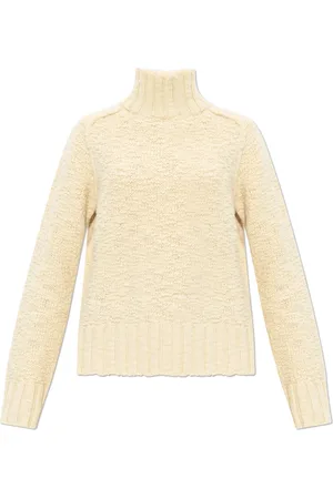Jil Sander Swetry, Kobieta, Beżowy, S, Wełna, Wełniany golf
