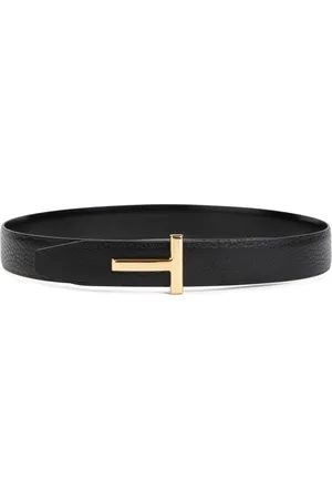 Tom Ford Akcesoria, Kobieta, Czarny, 85 CM, Skóra, Czarny pasek ze skóry licowej