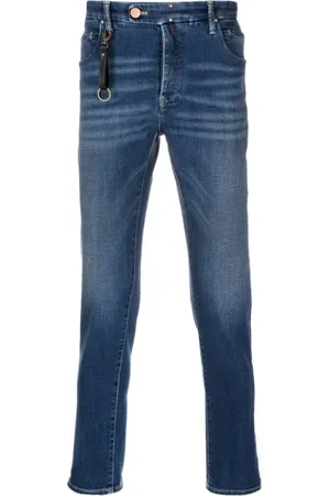 Incotex Jeansy, Mężczyzna, Niebieski, W30, Bawełna, Jeansyy Slim-fit