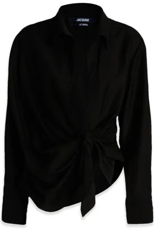 Jacquemus Bluzki, Kobieta, Czarny, 2XS, Camicie Shirt