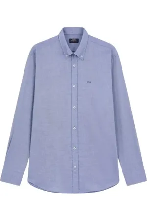 Paul & Shark Koszule, Mężczyzna, Niebieski, 2XL, Bawełna, Casual Shirt