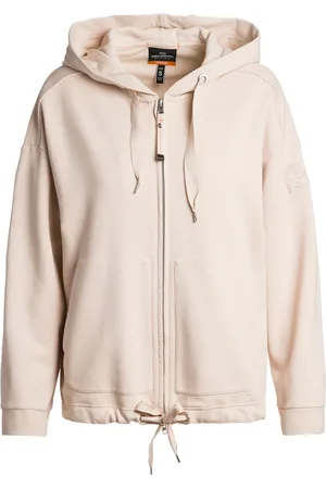 Parajumpers Bluzy, Kobieta, Beżowy, L, Bawełna, Bluza z kapturem
