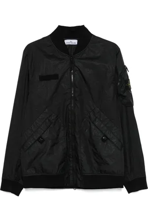 Stone Island Kurtki, Mężczyzna, Czarny, XL, Membrana 3L TC Bomber Jacket