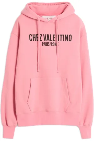 VALENTINO GARAVANI Bluzy, Kobieta, Różowy, S, Len, Bluza z kapturem Chez Valentino