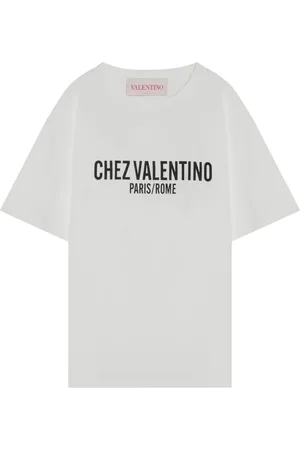 VALENTINO GARAVANI Koszulki, Mężczyzna, Biały, L, Bawełna, T-shirt z okrągłym dekoltem
