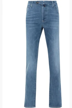 Incotex Jeansy, Mężczyzna, Niebieski, W38, Denim, Wyjątkowe spodnie jeansowe