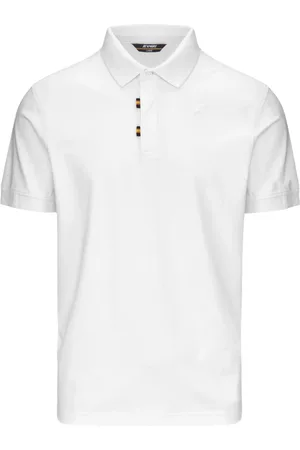 K-Way Koszulki, Mężczyzna, Biały, XL, Bawełna, Alderic Stretch Jersey Polo