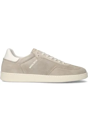 Woolrich Buty, Mężczyzna, Beżowy, 40 EU, Zamsz, Beżowe Sneakersy Zamszowe Low Top