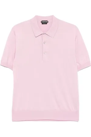 Tom Ford Koszulki, Mężczyzna, Różowy, 2XL, Bawełna, Sweter Polo