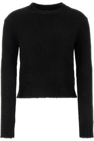 Jil Sander Swetry, Kobieta, Czarny, S, Sweter z Mieszanki Alpaki