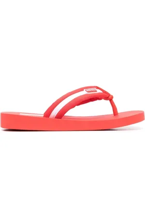 Kenzo Buty, Mężczyzna, Czerwony, 44 EU, Jasnoczerwone letnie sandały z obcasem 2.5 cm