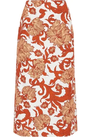 La DoubleJ Spódnice, Kobieta, Wielobarwność, M, Bawełna, Pencil Skirt Ventaglio