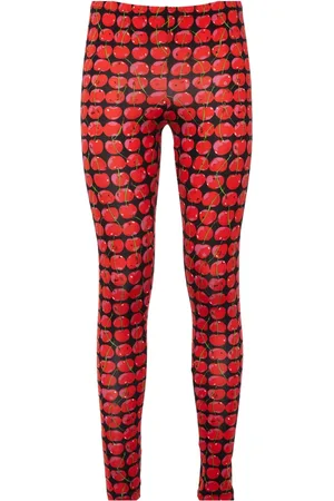 La DoubleJ Spodnie, Kobieta, Czerwony, XS, Skinny Jersey Leggings