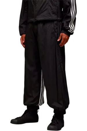 Y-3 Spodnie, Mężczyzna, Czarny, S, Nylon, Spodnie nylonowe 3-Stripes Shell