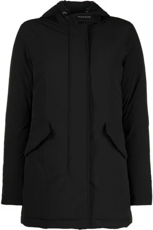 Woolrich Płaszcze, Kobieta, Czarny, L, Poliester, Arctic Parka