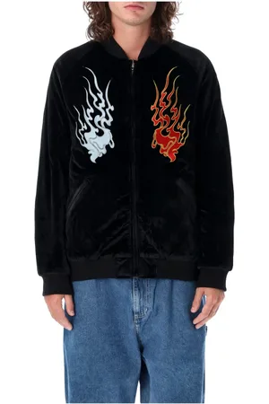 Huf Bluzy, Mężczyzna, Czarny, XL, Kurtka Pamiątkowa Odwracalna