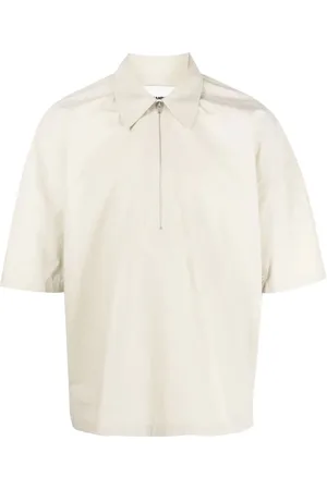 Jil Sander Koszule, Mężczyzna, Zielony, S, Bawełna, Koszulka Casual z Krótkim Rękawem
