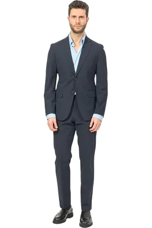 HUGO BOSS Garnitury, Mężczyzna, Niebieski, L, Garnitur Softshell Slim Fit