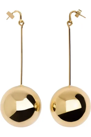 Jacquemus Akcesoria, Kobieta, Żółty, ONE SIZE, Kolczyki Węzły Les Grandes Boucles
