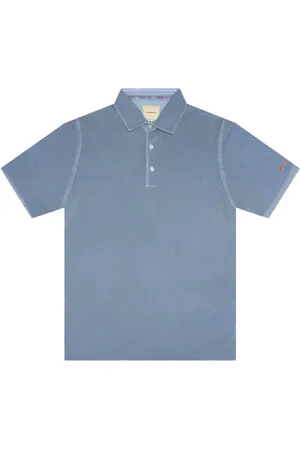 sartoria tramarossa Koszulki, Mężczyzna, Niebieski, L, Koszulka Polo z Haftowanym Logo