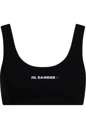 Jil Sander Bielizna, Kobieta, Czarny, S, Nylon, Czarny elastyczny biustonosz z nylonu