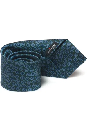 Kiton Akcesoria, Mężczyzna, Zielony, ONE SIZE, Geometrical Fantasy Silk Tie