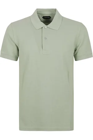 Tom Ford Koszulki, Mężczyzna, Zielony, L, Bawełna, Koszulka Polo Piquet Tennis