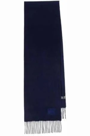 Paul Smith Akcesoria, unisex, Niebieski, ONE SIZE, Kaszmir, Kaszmirowy szal z frędzlami