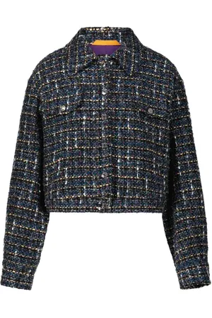 HUGO BOSS Kurtki, Kobieta, Wielobarwność, L, Tweed, Tweedowa kurtka bluzon