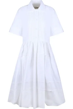Jil Sander Sukienki, Kobieta, Biały, S, Sukienka koszulowa