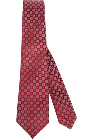 Kiton Akcesoria, Mężczyzna, Wielobarwność, ONE SIZE, Ręcznie Robiony Jedwabny Krawat - Siedem Fałd