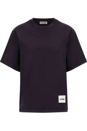 Jil Sander Koszulki, Kobieta, Fioletowy, M, Klasyczna koszulka T-Shirt