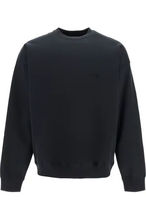 Y-3 Bluzy, Mężczyzna, Czarny, L, Bawełna, Oversized Crewneck Sweatshirt