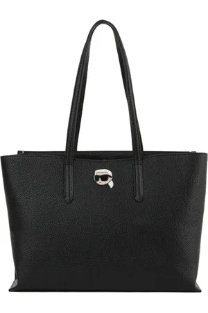 Karl Lagerfeld Torebki, Kobieta, Czarny, ONE SIZE, Skóra, Ikon Pebble Tote