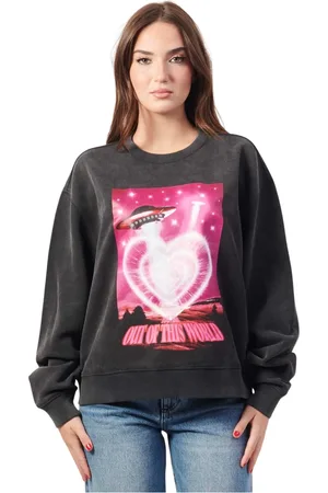 HUGO BOSS Bluzy, Kobieta, Czarny, L, Bawełna, Deroxina Cotton Sweatshirt