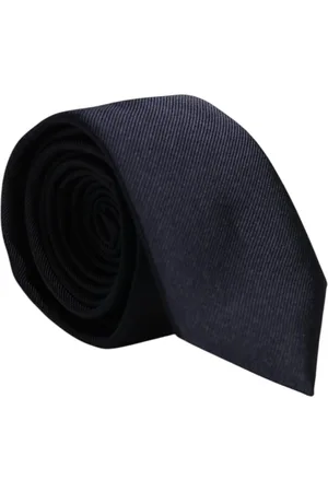 Dolce & Gabbana Akcesoria, Mężczyzna, Niebieski, ONE SIZE, Luksusowy Jedwabny Krawat z Logo