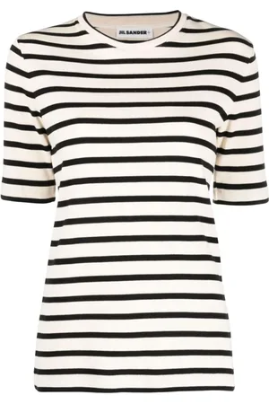 Jil Sander Koszulki, Kobieta, Niebieski, L, Bawełna, Casualowa koszulka bawełniana