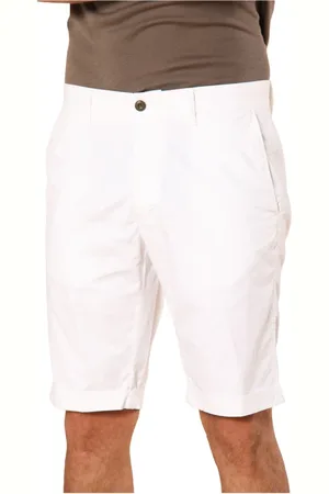 Masons Szorty, Mężczyzna, Biały, M, Bawełna, Eleganckie szorty bermuda chino w 15 kolorach