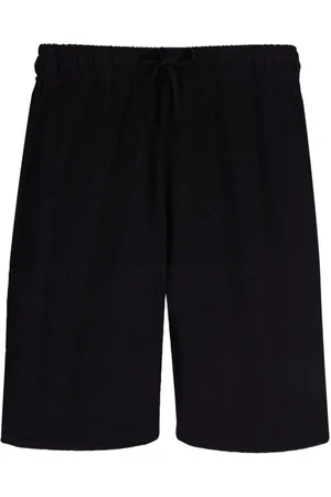 Vilebrequin Szorty, Mężczyzna, Czarny, 2XL, Len, Solidne Unisex Bawełniane Szorty Bermudzkie z Jerseyu