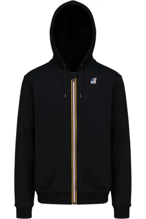 K-Way Bluzy, Mężczyzna, Czarny, M, Bawełna, Bluza rozpinana