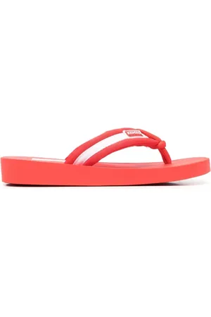 Kenzo Buty, Kobieta, Czerwony, 36 EU, Czerwone Klapki Elegance